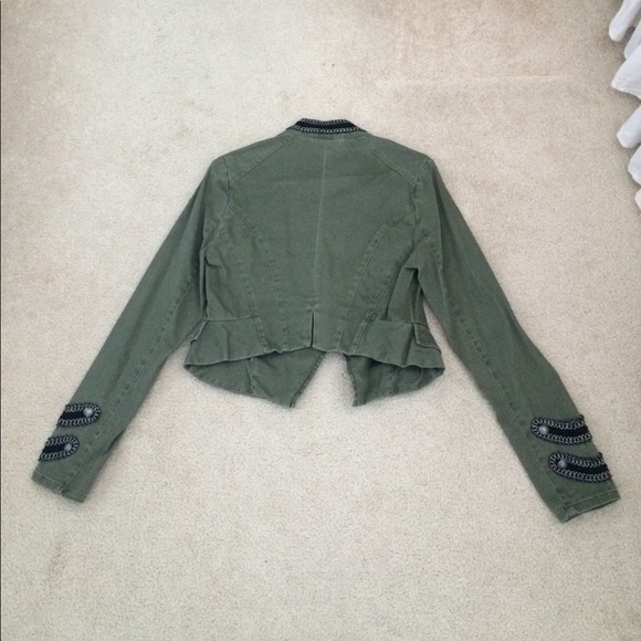 Free People Keep Us Together Marching Band Military Jacket Size 4 - Picture 5 of 9